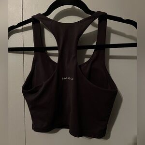 Black  Paragon Racerback cropped tank size small